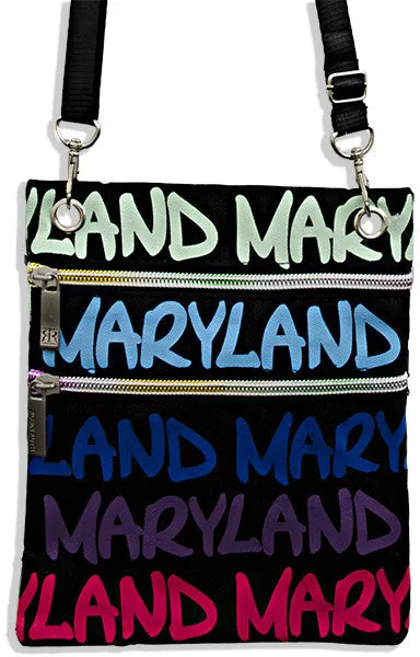 NWMD03 Robin Ruth Neck Wallet - Maryland Black/Blue/Purple