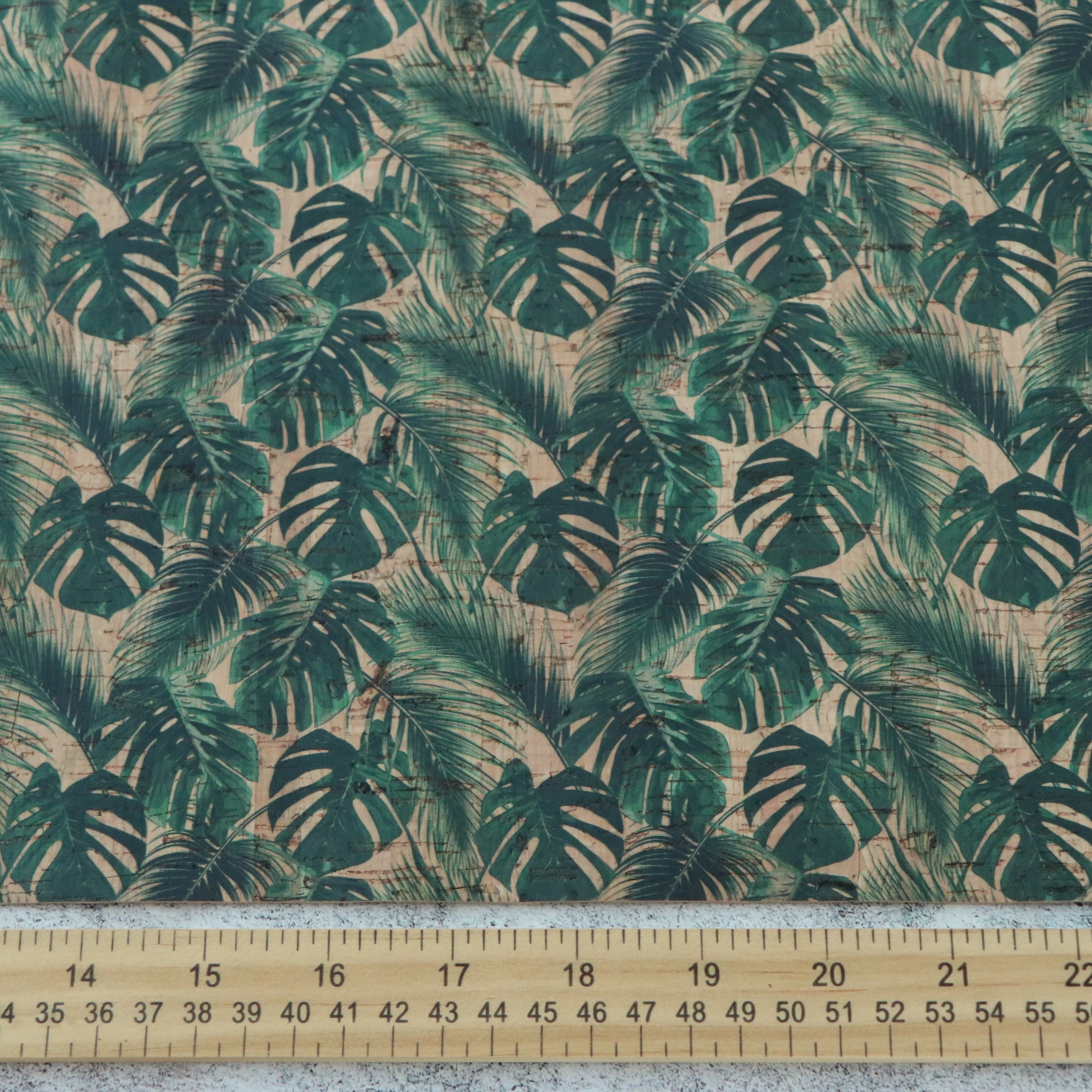 Palm Leaves Cork Fabric