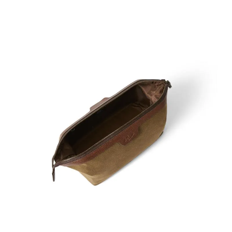 R.M.Williams Barrenjoey Wash Bag - Khaki/Brown