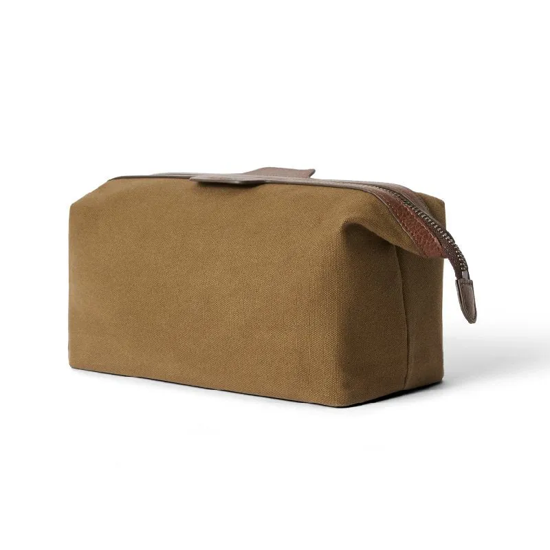 R.M.Williams Barrenjoey Wash Bag - Khaki/Brown