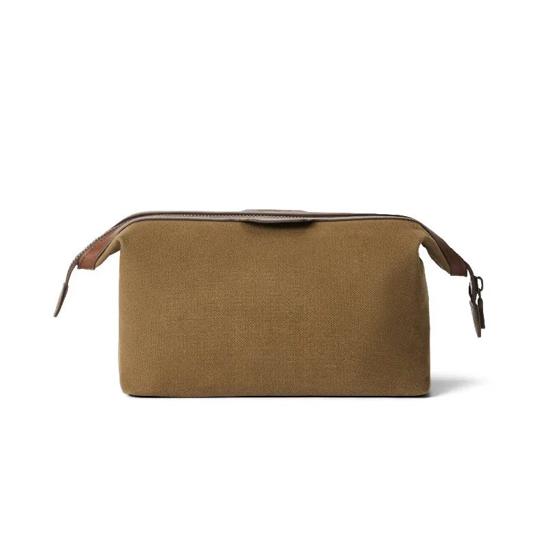 R.M.Williams Barrenjoey Wash Bag - Khaki/Brown