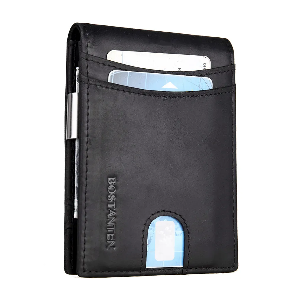 Rozenn RFID-blocking Leather Bifold Wallet for Men