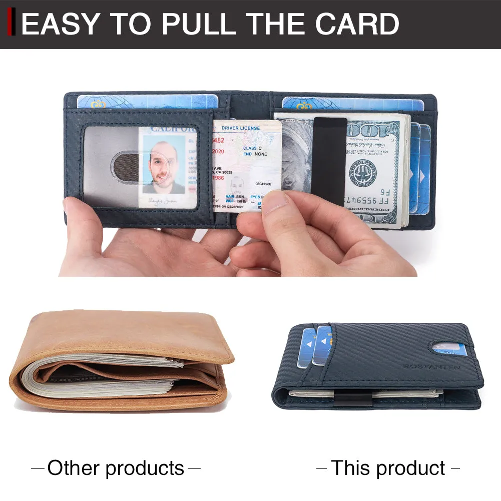 Rozenn RFID-blocking Leather Bifold Wallet for Men