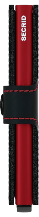 SECRID - Miniwallet - Matte Black & Red