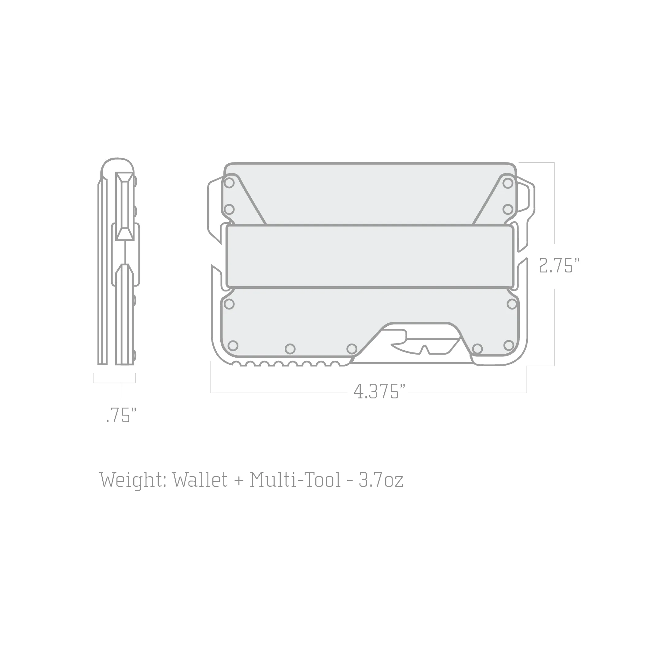 T01 TACTICAL™ BIFOLD WALLET - SPEC-OPS - BLUELINE