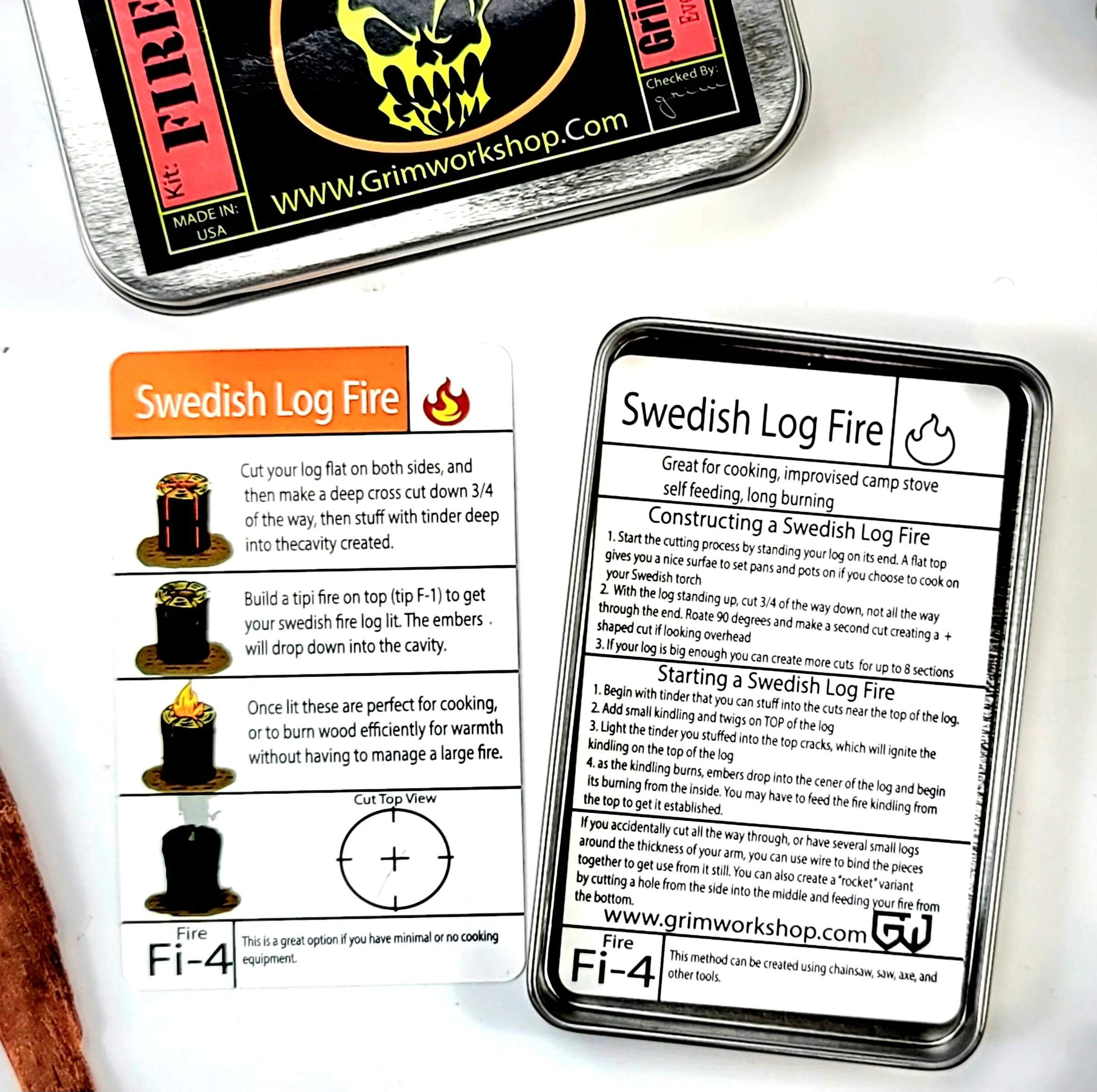 Tip Card Fi-4: Swedish Log Fire