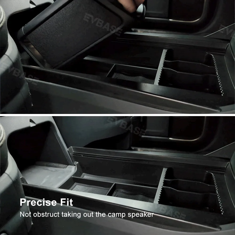 Updated Rivian Center Console Tray R1T/R1S Lower Center Console Hidden Organizer Rivian Storage Box