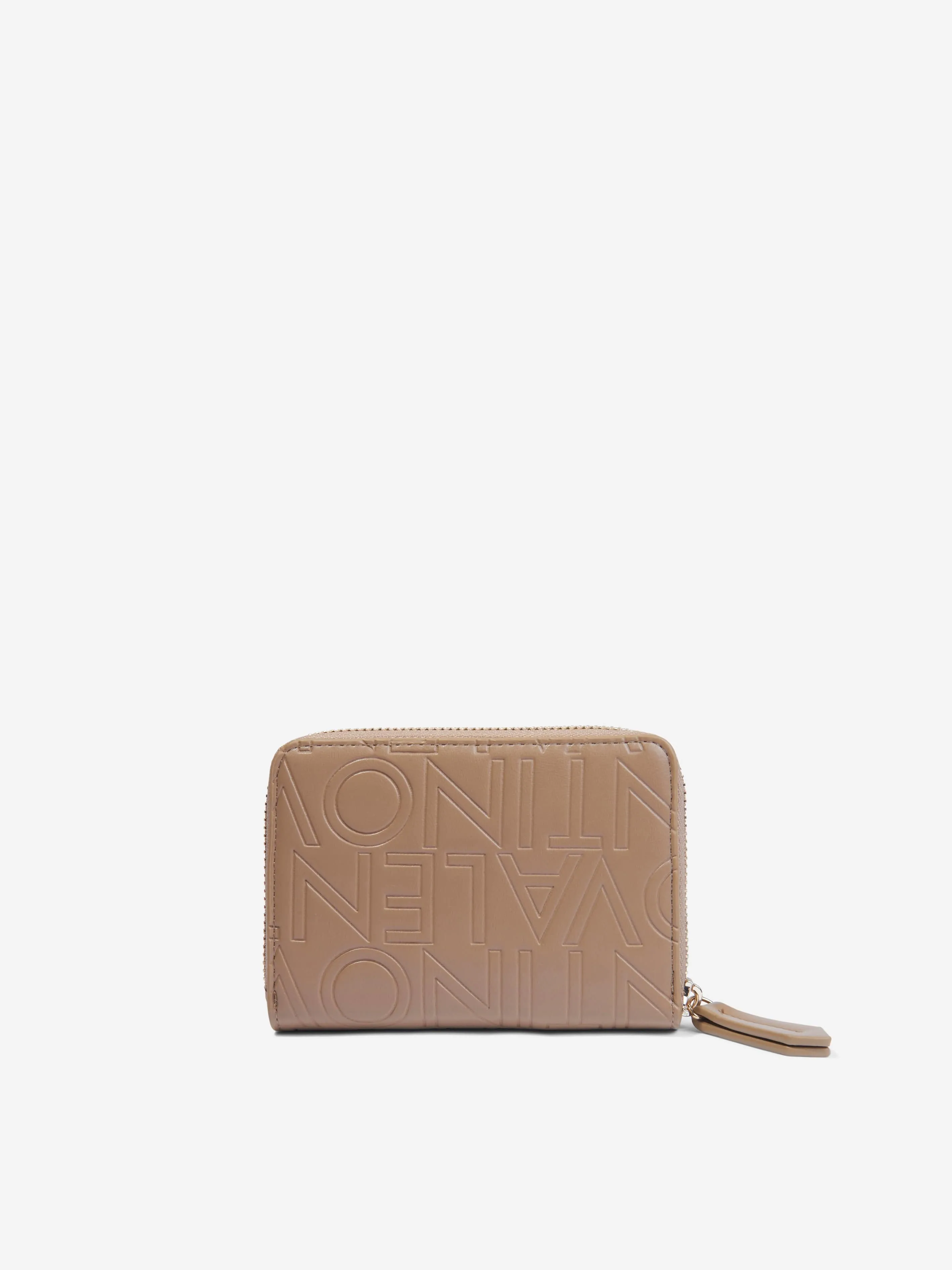 Valentino Girls Lio Re Zip Around Wallet in Beige (13cm)