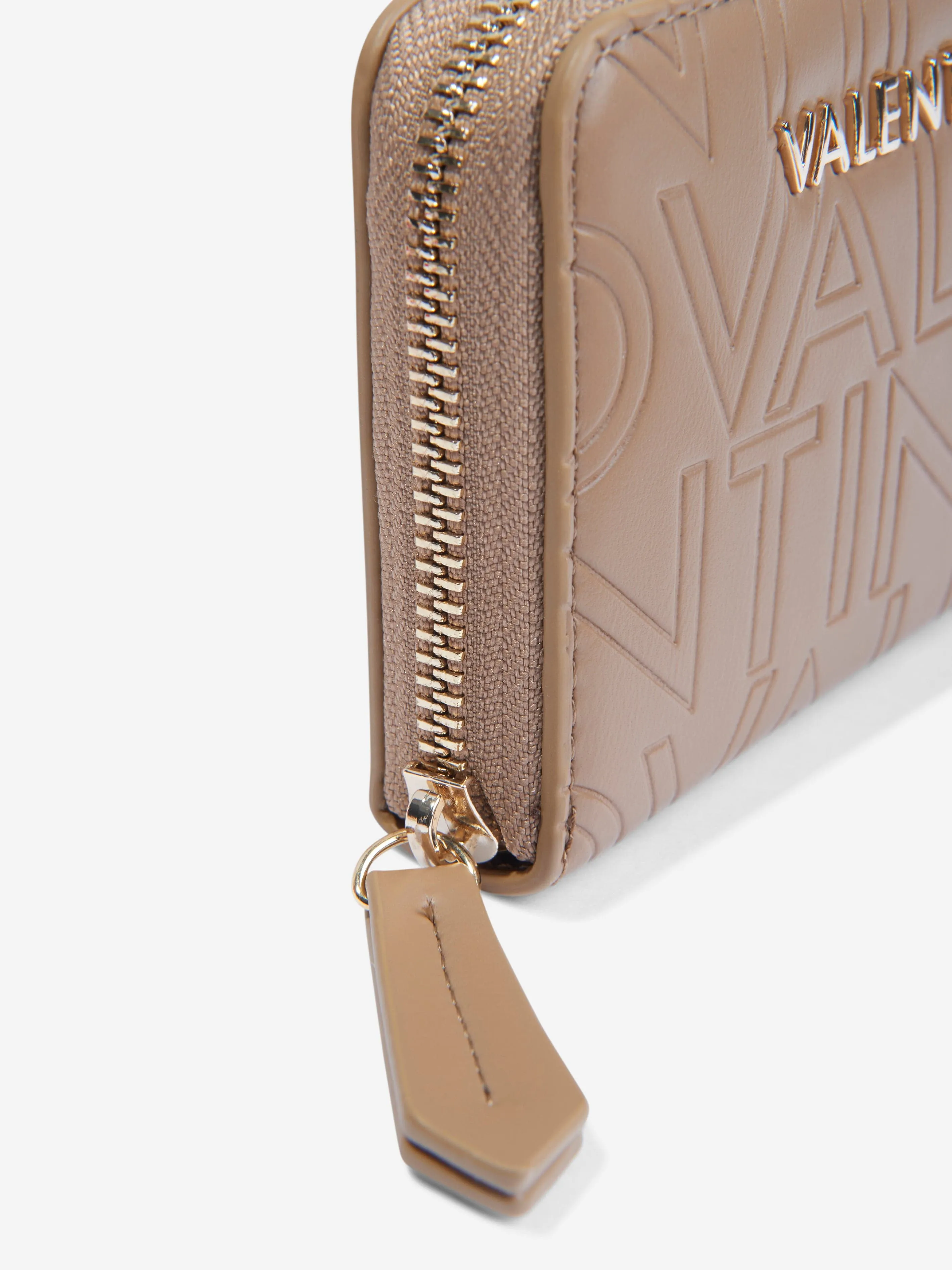 Valentino Girls Lio Re Zip Around Wallet in Beige (13cm)