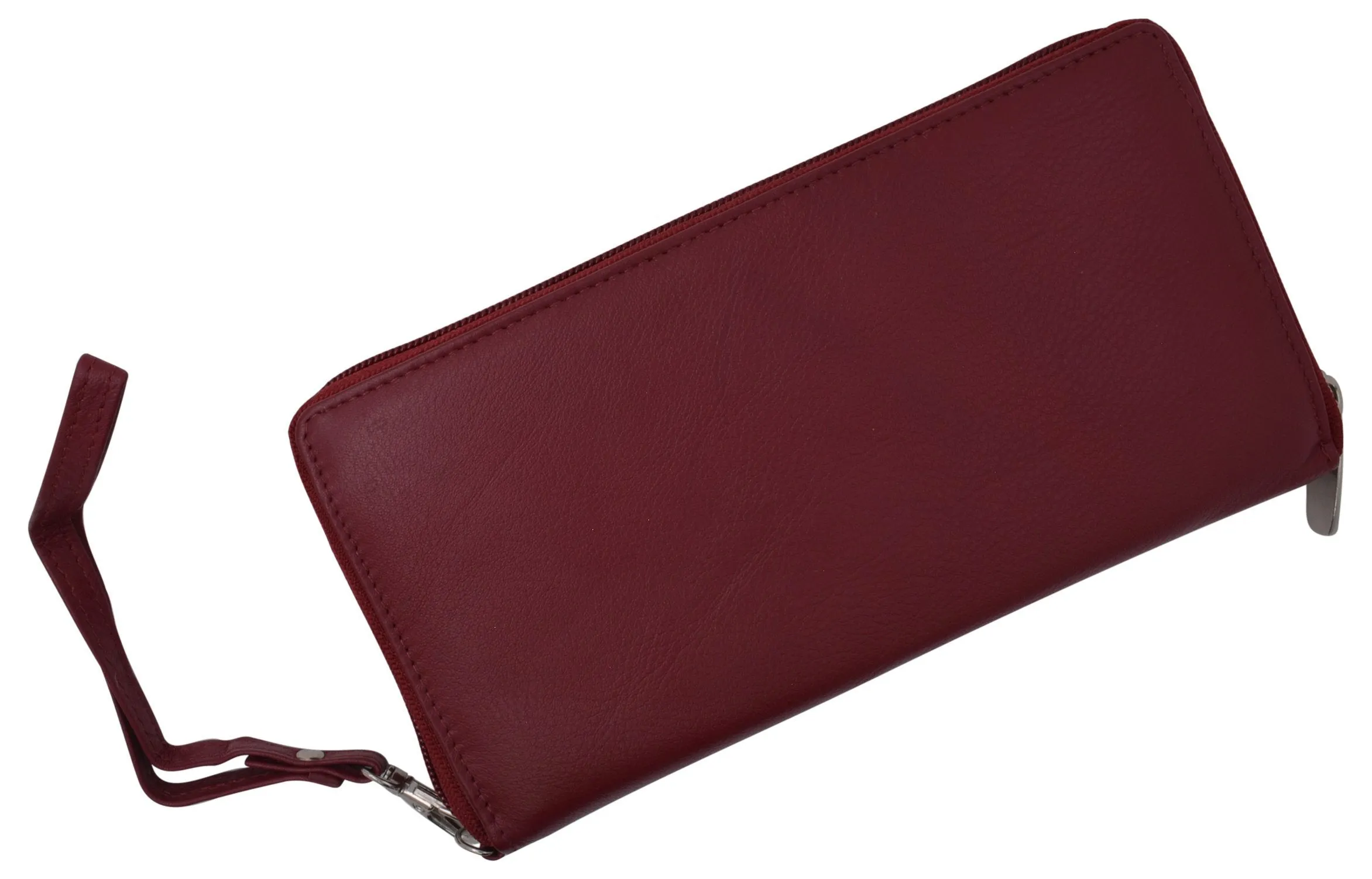 Women RFID Bifold Ladies Cluth Wristlet Wrist Strap Long Purse Leather Wallet RFID7575GT